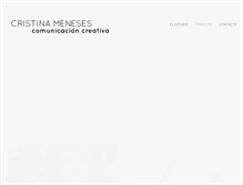 Tablet Screenshot of cristinameneses.com